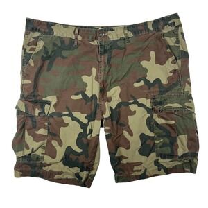 Levi's Camo Ripstop Cargo Shorts Mens 44 Woodland Camouflage Utility 9.5"